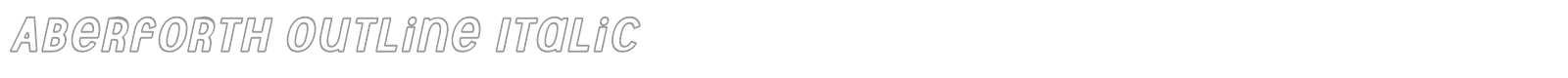 Aberforth Outline font preview